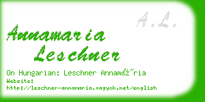 annamaria leschner business card
